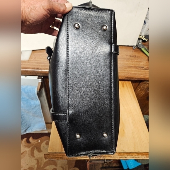 Myriam "MaryAm" Soft Black Leather Satchel Bag - Picture 7 of 16